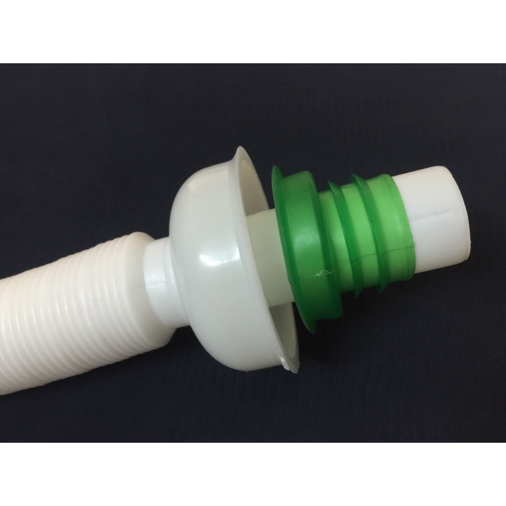 XI PHÔNG, ỐNG THOÁT NƯỚC CHẬU RỬA MẶT LẬT NHỰA SUN ĐẦU INOX.Bộ xi phông lavabo thoát nước dùng cho chậu xả lật