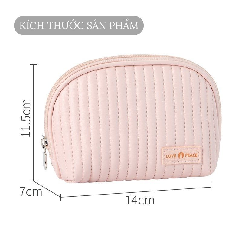 Túi đựng mĩ phẩm đồ trang điểm size vừa chống nước nhỏ gọn tiện lợi cực xinh jumito