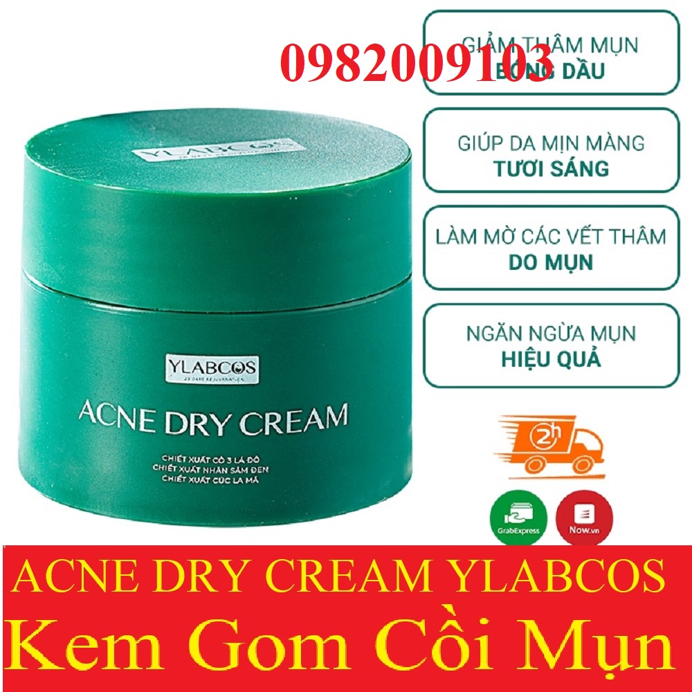 Kem gom Cồi Mụn Dr Lacir chính hãng - Kem Ylabcos Acne Dry Cream DrLacir