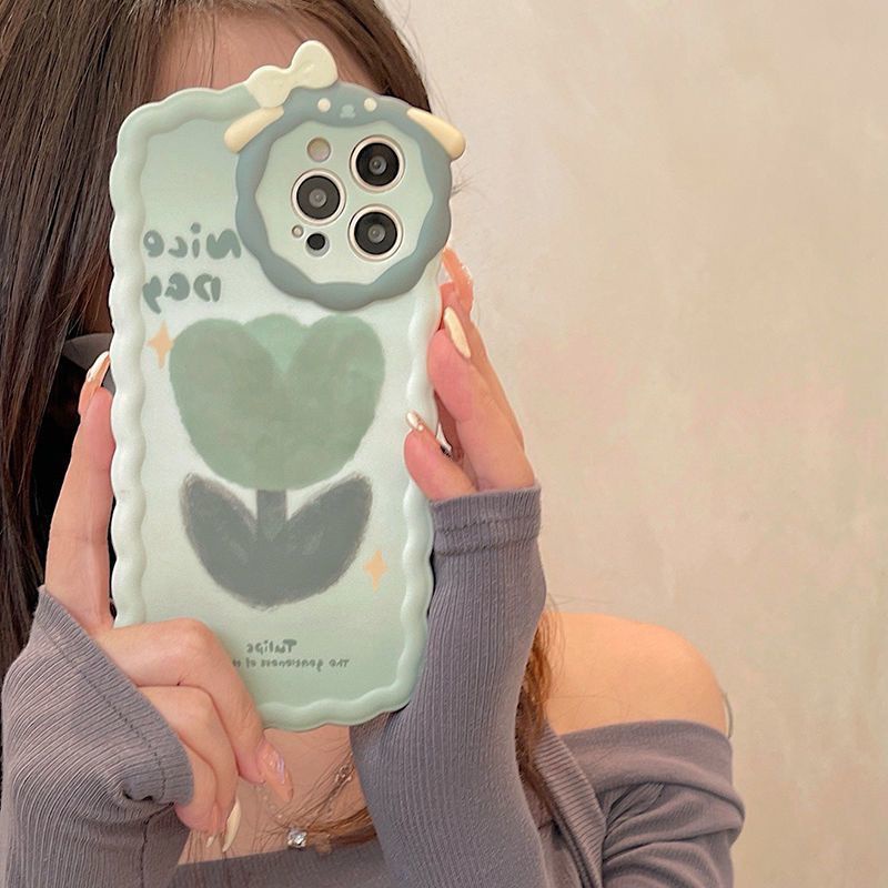 Ốp Điện Thoại Họa Tiết Hoa Tulip Chống Sốc Cho Iphone14proins 11 8Proins 13 11 8p X 1412Maxxr 147 Jxzw