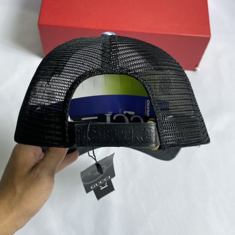 Mũ lưỡi trai,nón kết phối lưới GG In 3D hình Rắn