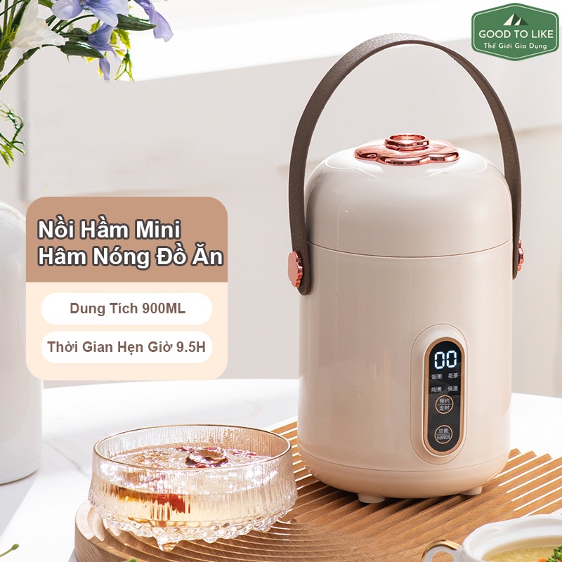 Nồi Hầm Điện Mini Đa Năng Nhiều Chế Độ Sử Dụng,Cặp Lồng Giữ Nhiệt Nấu Ăn Mini Công Suất Lớn Phù Hợp Cho Mọi Lứa Tuổi