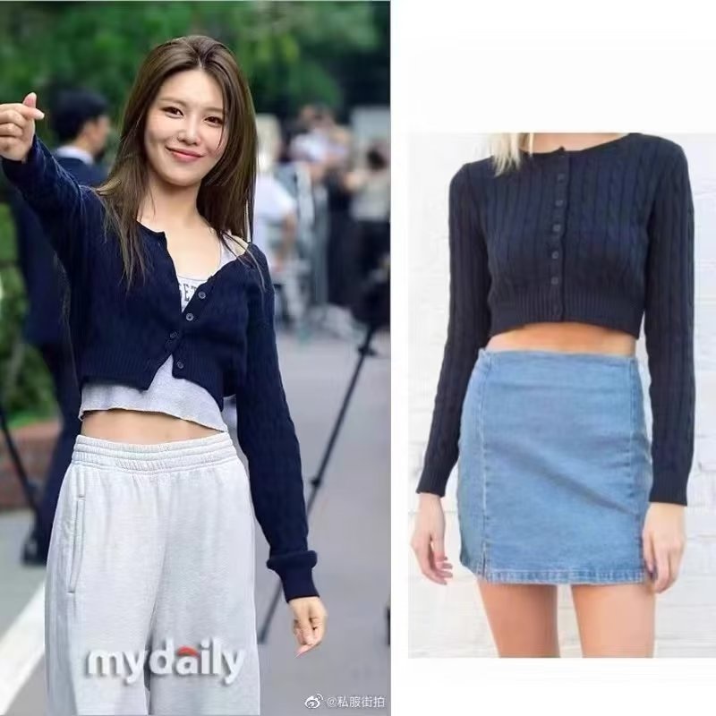 Áo Len Cardigan Nữ Tay Dài Thời Trang Dễ Phối Đồ Nút đơn hàng đầu Áo Len Nữ