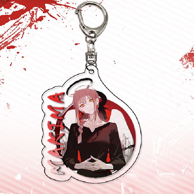 Móc Chìa Khóa Hình Nhân Vật Chainsaw Man NS3 Bằng Acrylic Dễ Thương