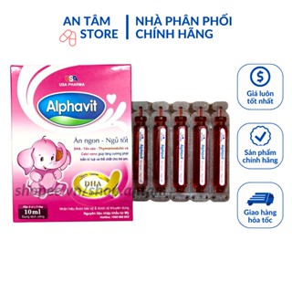 Siro Alphavit ăn ngon  ngủ tốt tăng cường DHA (hộp 20 ống)