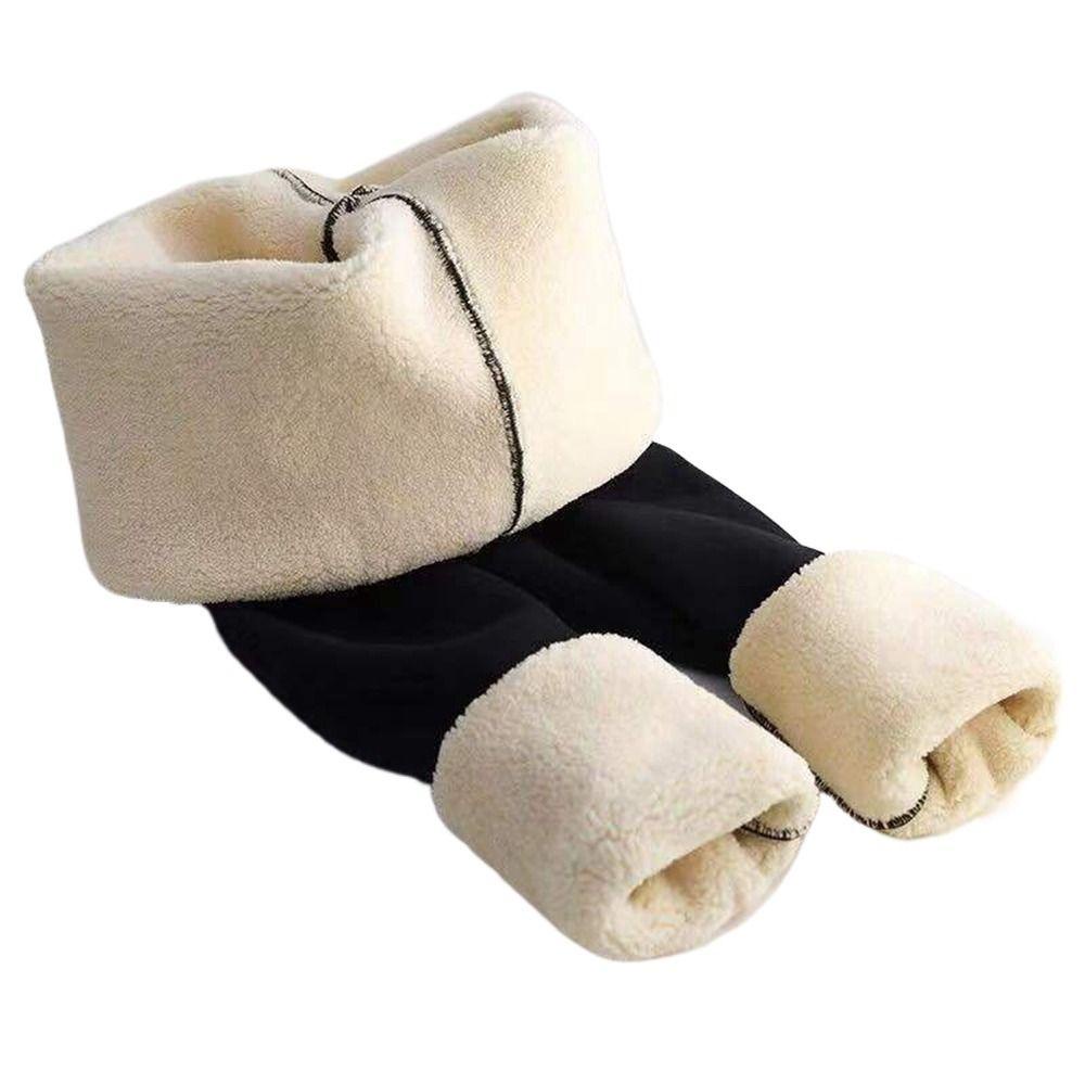 Quần Legging Lưng Cao Co Giãn Phối Lông Ấm Áp Thời Trang Mùa Đông Phong Cách Hàn Quốc Cho Nữ 2life