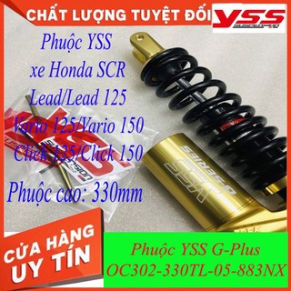 Phuộc YSS Thái Lan xe Click/Vario/Vision/Lead G-PLUS