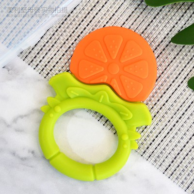 Gặm nướu cho bé ngậm nướu silicon chuối hươu khỉ an toàn Ange Hàn Quốc chính hãng check QR code Homedy kids