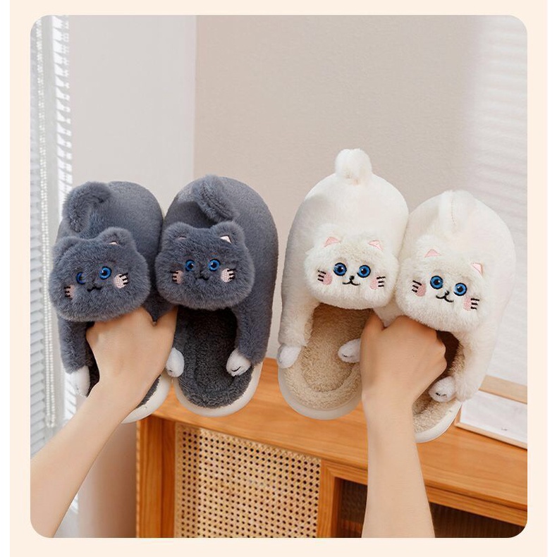 Dép bông đi trong nhà mèo con