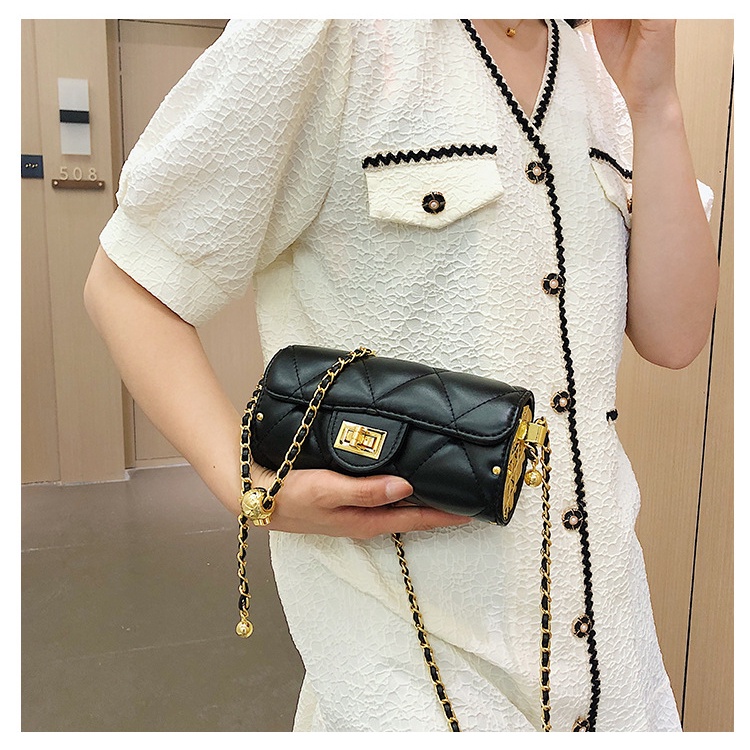 Túi Xách Dây Xích Hình Thoi Nhỏ Đơn Giản Phong Cách retro Mới