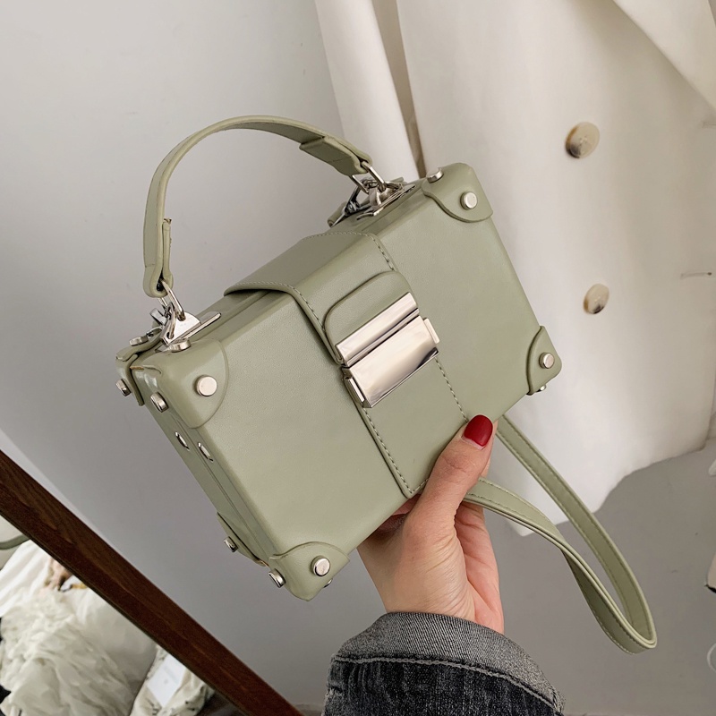 Túi Xách Nữ Đeo Chéo Đeo Vai Hình Hộp Phong Cách Thời Trang