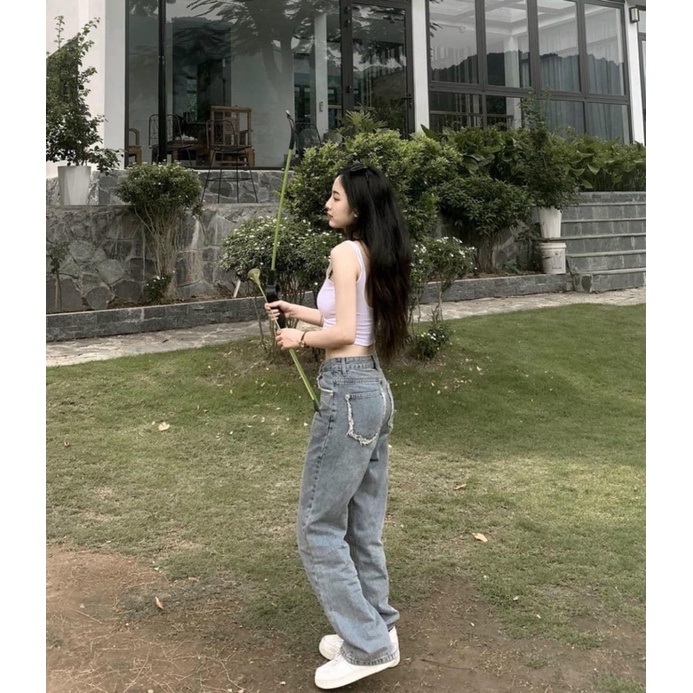 Mã 3288-3111 QUẦN JEAN ỐNG ĐỨNG VIỀN TÚI LẠ MẮT