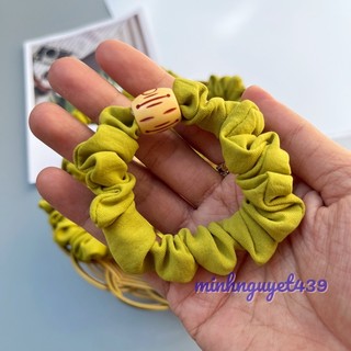 Cột tóc srunchies vải .Buộc tóc vải đũi ,vải lụa trang trí