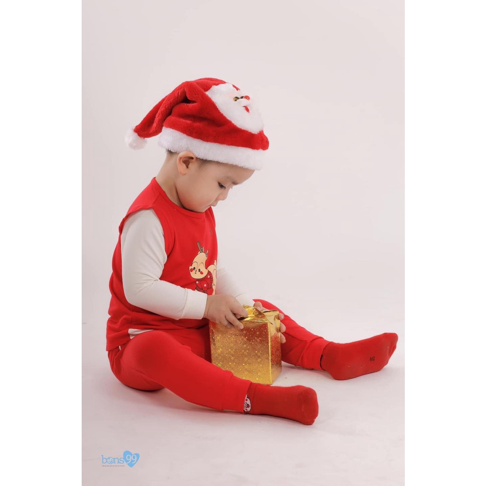 Bộ raglan nỉ cho bé diện mùa noel cực xinh bons99 chính hãng - ảnh sản phẩm 3