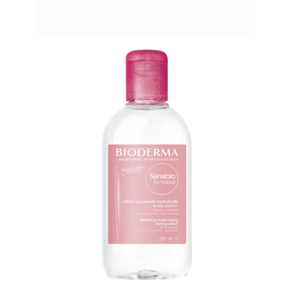 Nước Cân Bằng Bioderma Cho Da Nhạy Cảm Sensibio Tonique 250ml - CHAI HỒNG