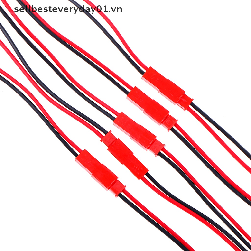 Qibest Set 20 Đầu Nối 2 Pin Cái jst 22 awg Cho Xe Điều Khiển Từ Xa