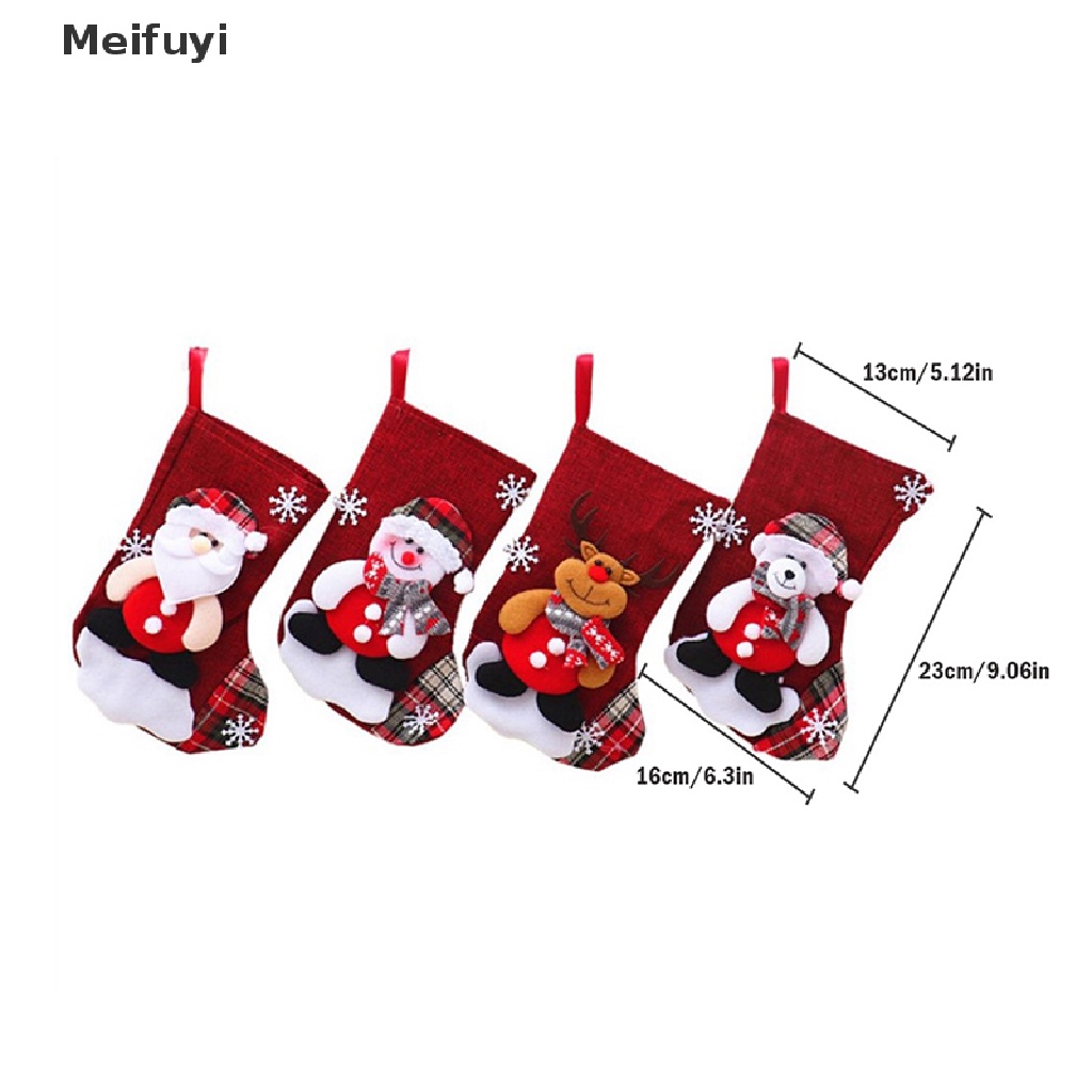 1 Chiếc Tất Đựng Kẹo Giáng Sinh Treo Trang Trí Cây Thông