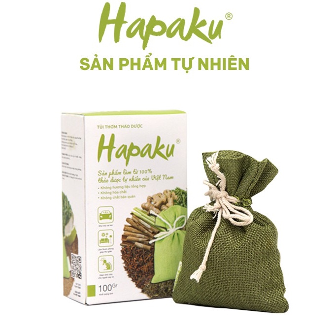 Túi Thơm Thảo Mộc Hapaku Treo Tủ Quần Áo, Khử Mùi Ô Tô, Phòng Khách, 100% Thảo Mộc Tự Nhiên