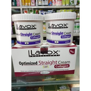 Thuốc ép duỗi tóc lavox tím collagen 500ml x2