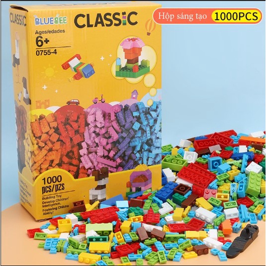 Bộ lắp ráp lego 300-1000 chi tiết - Đồ chơi lắp ghép phát triển trẻ toàn diện - Bộ xếp hình cho bé