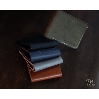 VÍ MỘC NGANG 02 DA BÒ THẬT [HANDMADE]