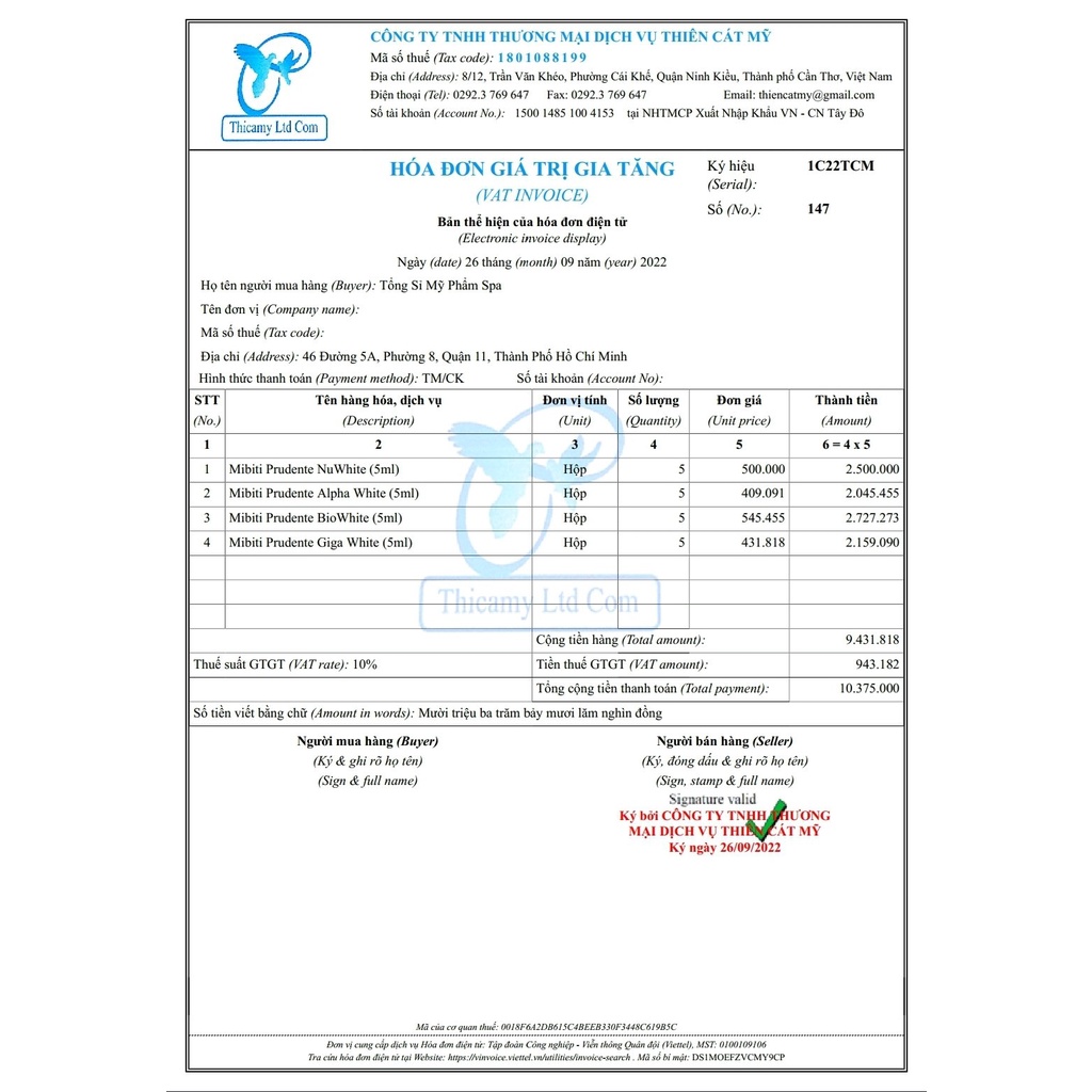 KEM LÀM HỒNG NHŨ HOA MIBITI PRUDENTE NUWHITE N1 chính hãng