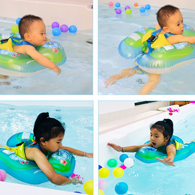 Phao Bơi Đeo Cổ An Toàn In Họa Tiết Hoạt Hình Dễ Thương Cho Bé Sơ Sinh 3 Tháng - 3 Tuổi