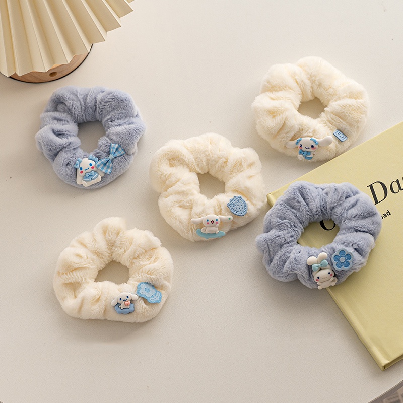 Dây Buộc Tóc Acrylic Hình Chú Chó Dễ Thương Cho Nữ