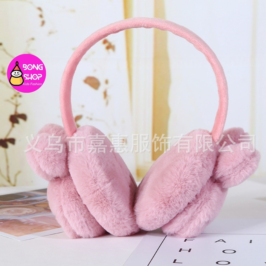 Bịt tai trẻ em, chụp tai giữ ấm cho bé gái họa tiết dễ thương nhiều màu sắc đáng yêu 3 - 10 tuổi