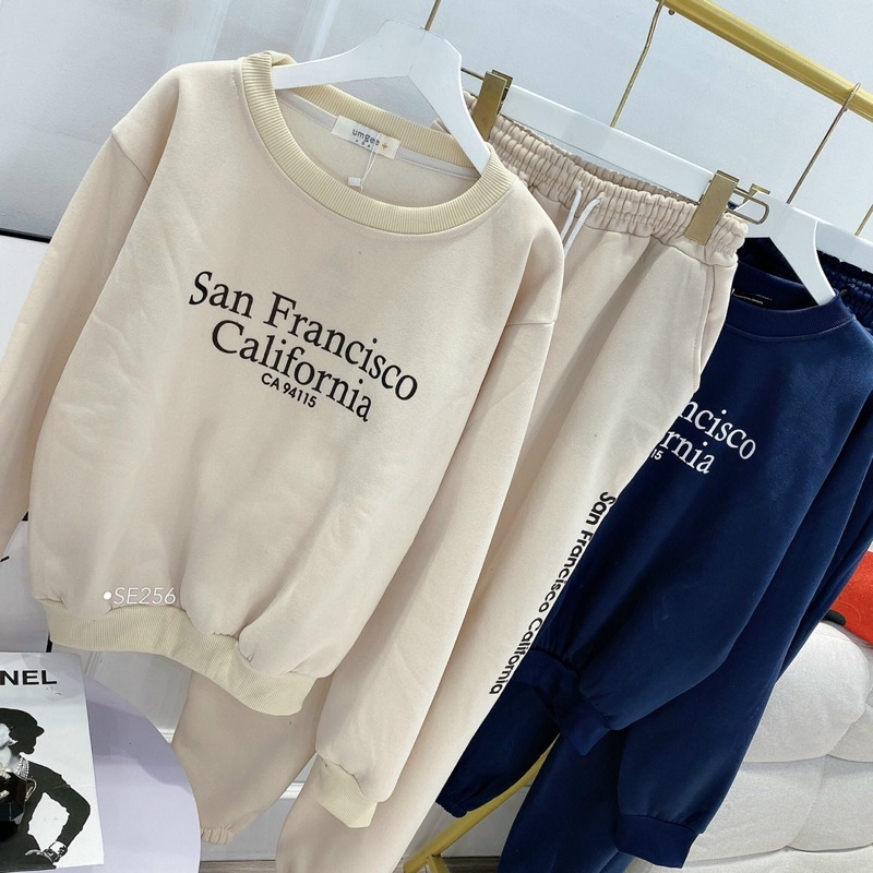 Set bộ nỉ xuất dư chất liệu nỉ ngoại