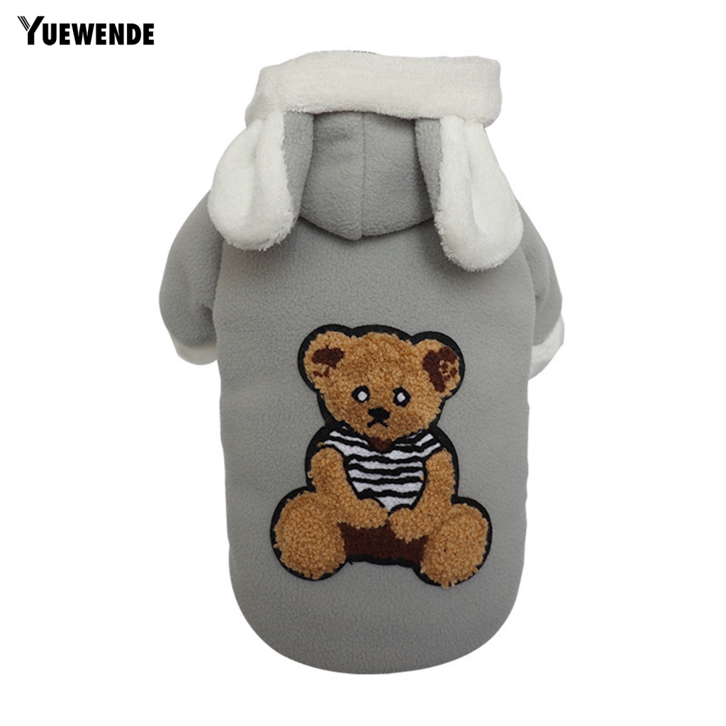 [Yue.z] Áo Hoodie Mùa Đông Tay Dài Mềm Mại Trang Trí Tai Mèo Mặc Hằng Ngày