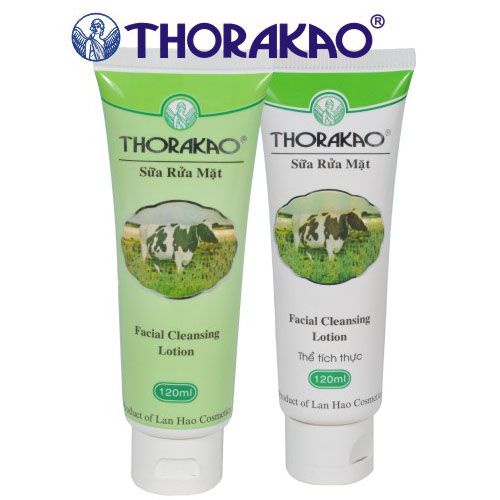 Sữa rửa mặt Thorakao trắng da tinh chất sữa bò 120ml