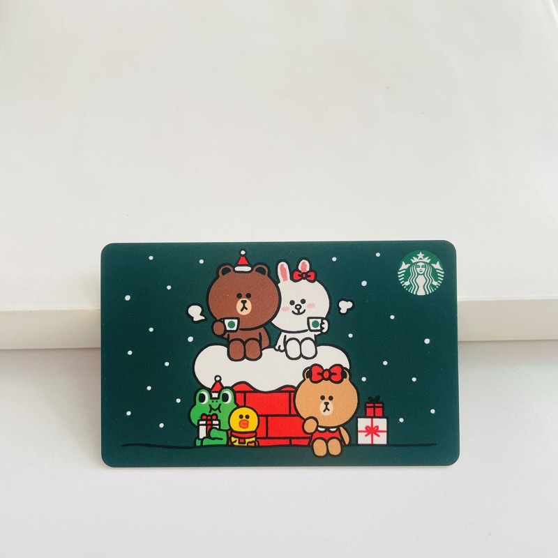 0511 THẺ STARBUCKS GIẤY VN LINE FRIEND (thẻ đã sử dụng, dùng để sưu tầm)
