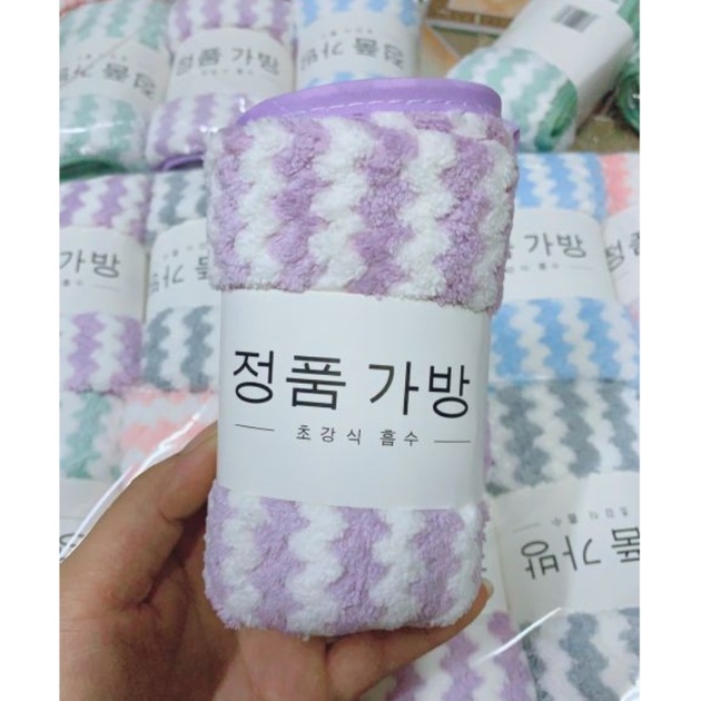 Khăn mặt Hàn Quốc lông cừu siêu mềm và thấm hút cực tốt chất đẹp