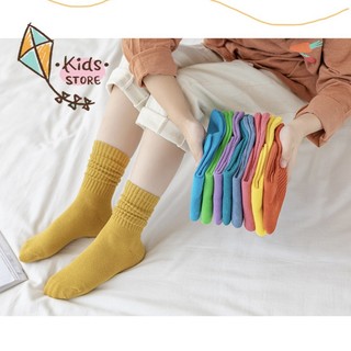 Tất gân cao cổ len tăm cho bé