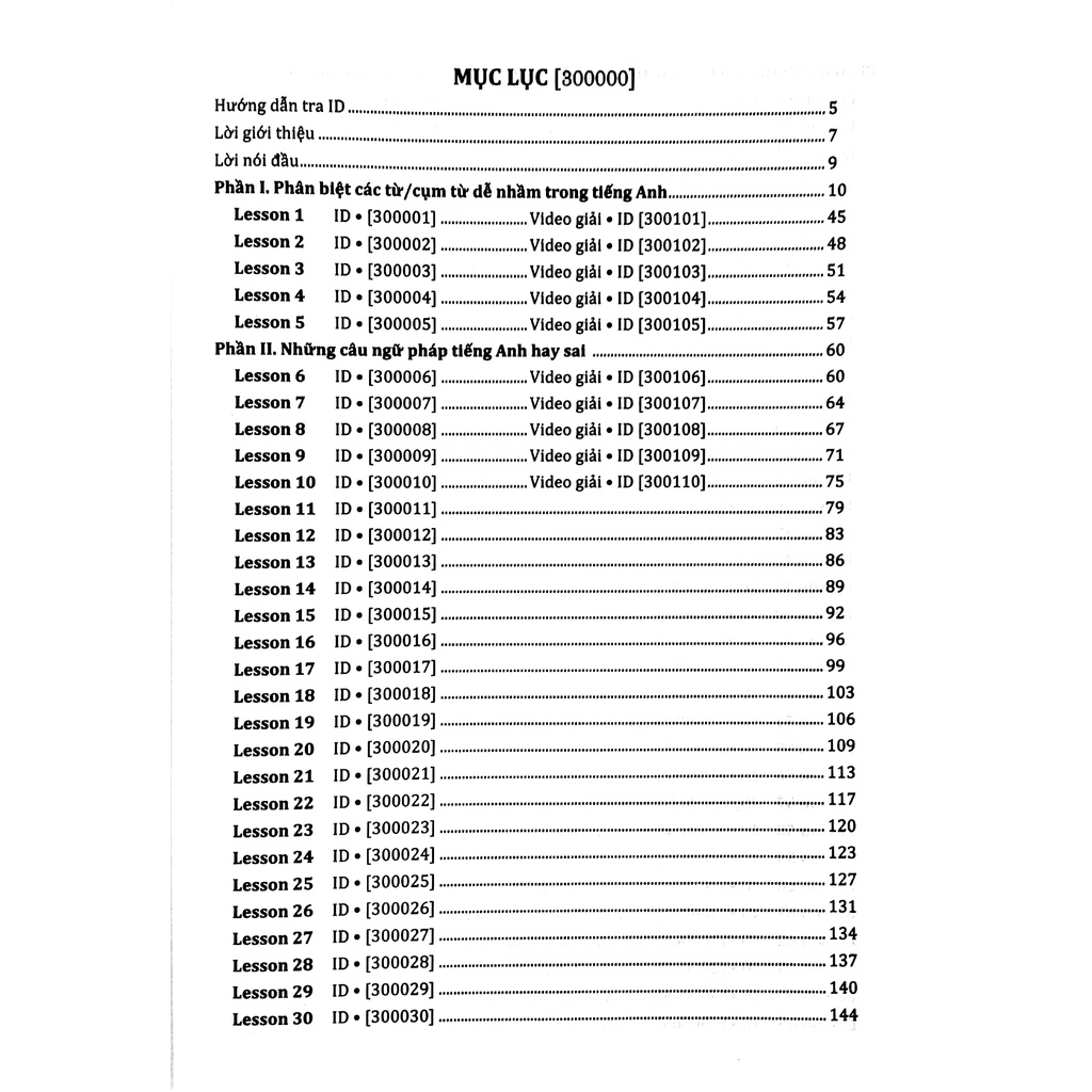 Sách 3000 Câu Ngữ Pháp Và Từ Vựng Hay Sai