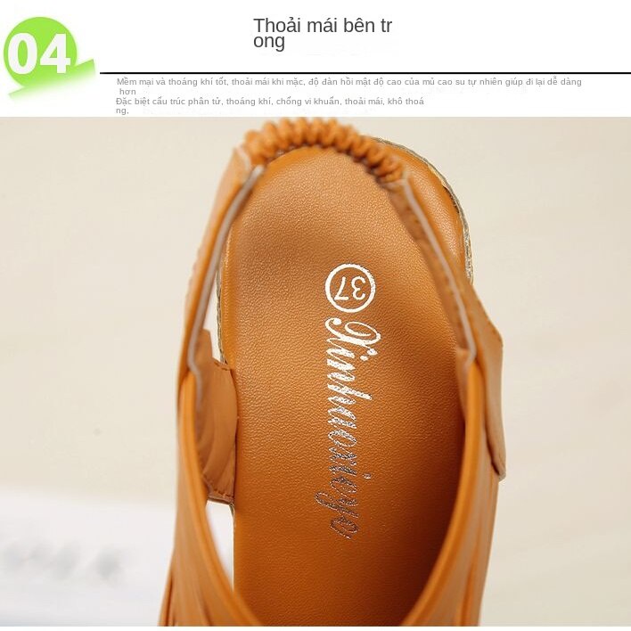 Sandal Cao Gót Thiết Kế Mới Xinh Xắn Thời Trang