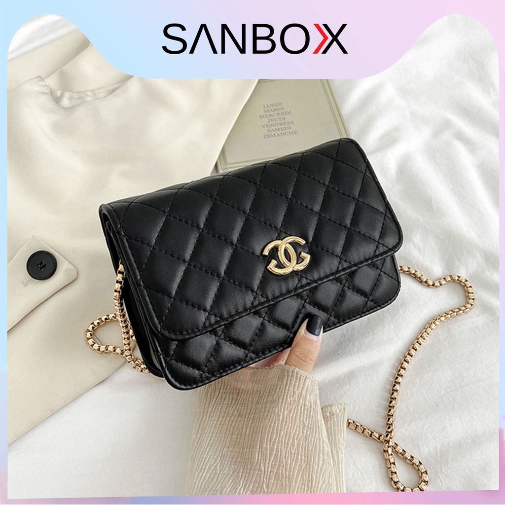 Túi xách nữ đẹp dáng vuông đeo chéo nữ đi chơi Sanbox Shop da pu cao cấp thời trang quảng châu