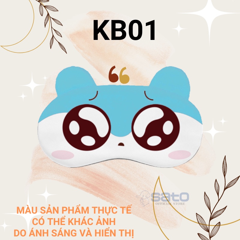 Đồ bịt mắt ngủ dễ thương anime có gel làm mát, che mắt ngủ chườm nóng lạnh giúp thư giãn mắt