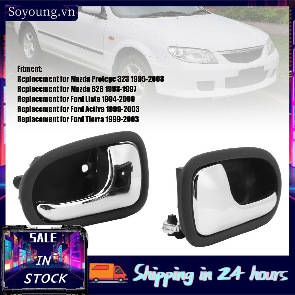 Soyoung 2pcs Car Interior Door Handle S54N 58 330B 65 Replacement for Mazda Protege 323 626