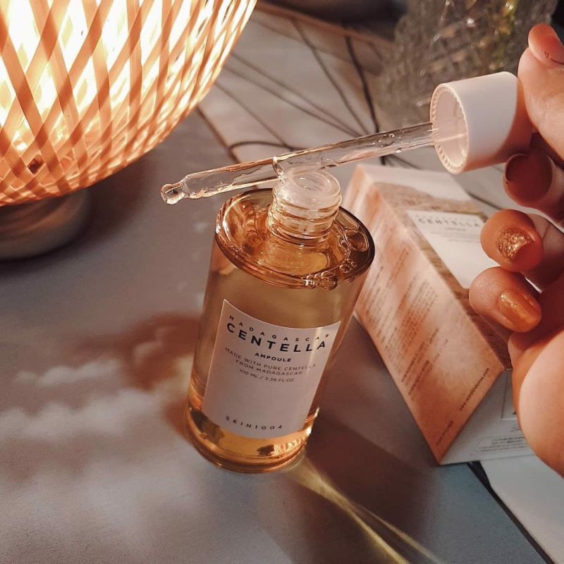 Serum rau má skin1004 100ml Làm dịu làn da nhạy cảm mụn trứng cá