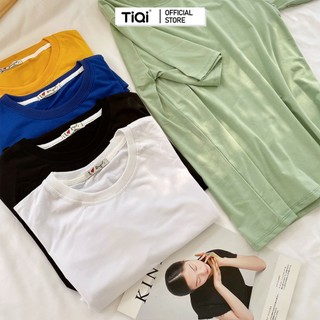 Áo phông trơn nữ vải thun cotton nhiều màu TiQi Jeans A158