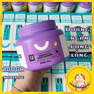 VIÊN MỀM NOURSE 12 DƯỠNG LÔNG, NGĂN NGỪA RỤNG LÔNG VÀ PHỤC HỒI DA NẤM CHO MÈO 180GRAM
