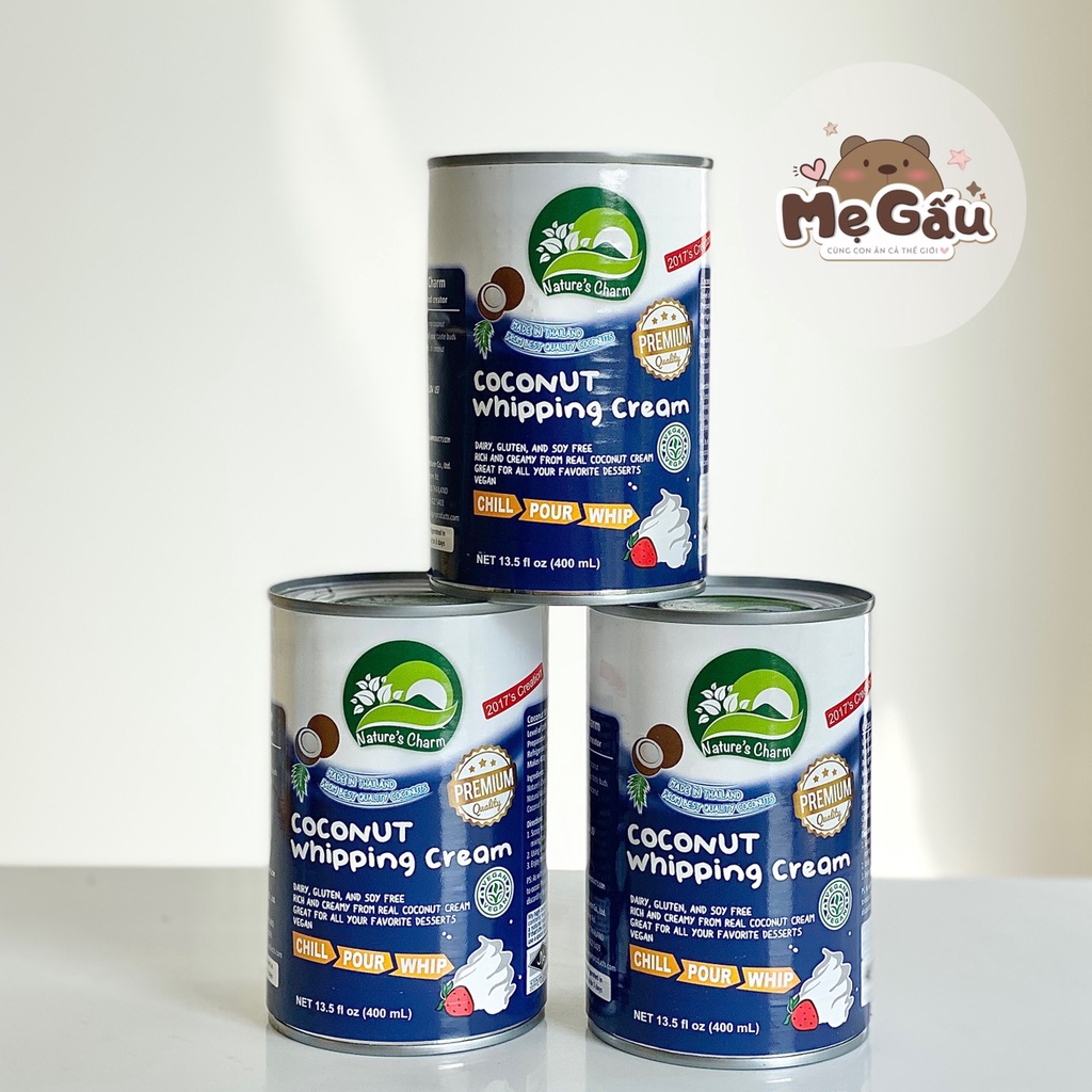 Kem Tươi Thuần Chay Từ Dừa 400ml - Whipping Cream Vegan