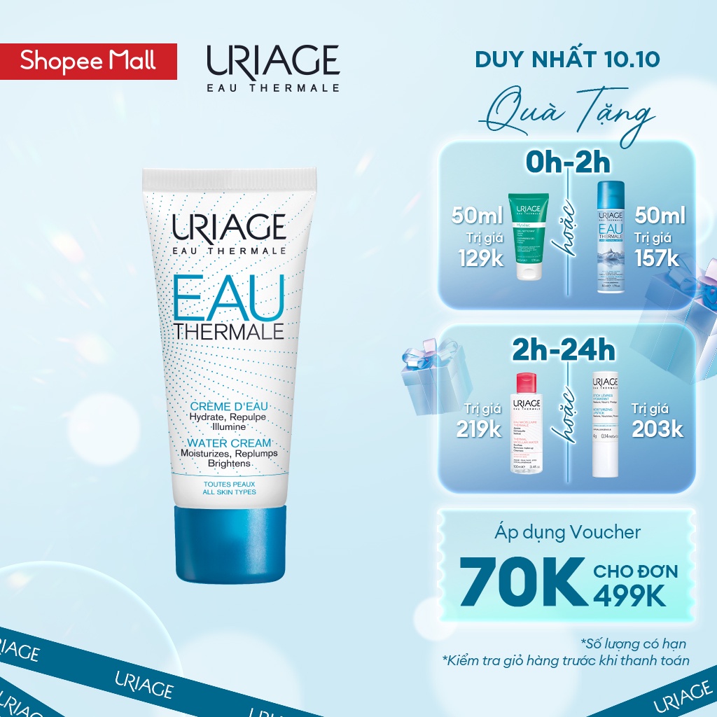 Dưỡng ẩm khoáng chuyên sâu dạng kem URIAGE EAU THERMALE CRÈME D'EAU 40ml
