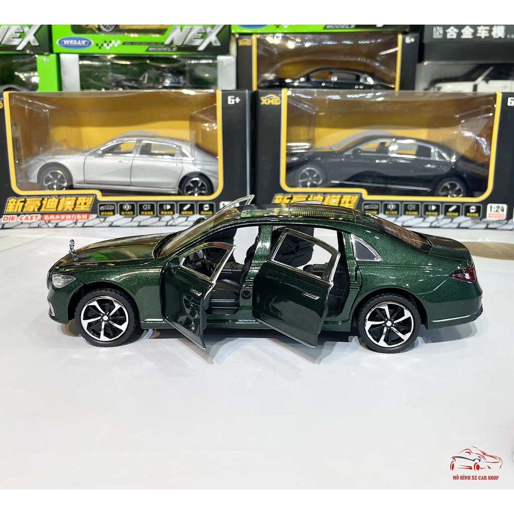 Mô hình xe kim loại Mercedes-Benz S400 Class tỉ lệ 1:24 hãng XHD 3 màu