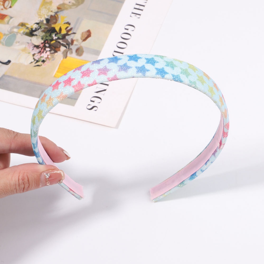 RainBow Bows 1 Băng Đô Cài Tóc Hình Ngôi Sao / Cầu Vồng Lấp Lánh Dễ Thương Cho Bé Gái