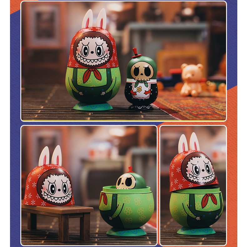 ★Hgtoys★Búp Bê Popmart LABUBU Trang Trí Hộp Bí Ẩn