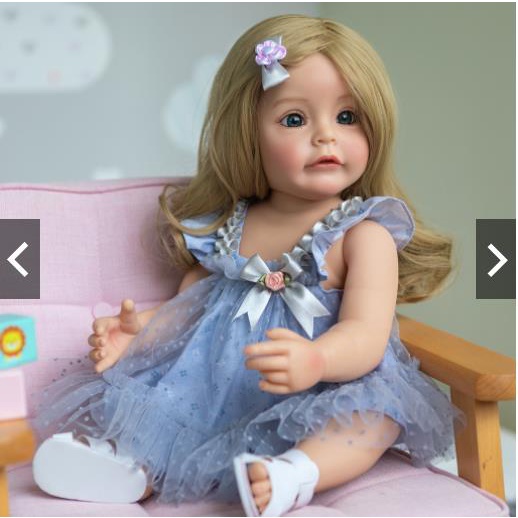 Búp Bê Công Chúa 55cm Bằng Silicone Chống Nước Dùng Làm Quà Tặng Cho Bé