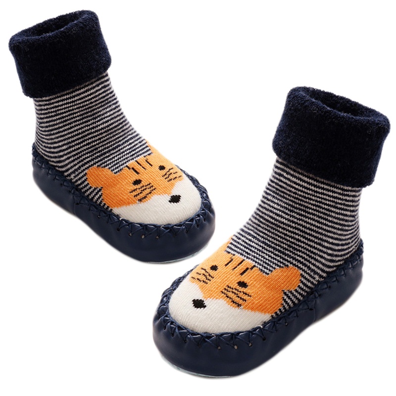 Vớ Chống Trượt Dày Dặn In Họa Tiết Hoạt Hình Dễ Thương Thời Trang Thu Đông Cho Bé